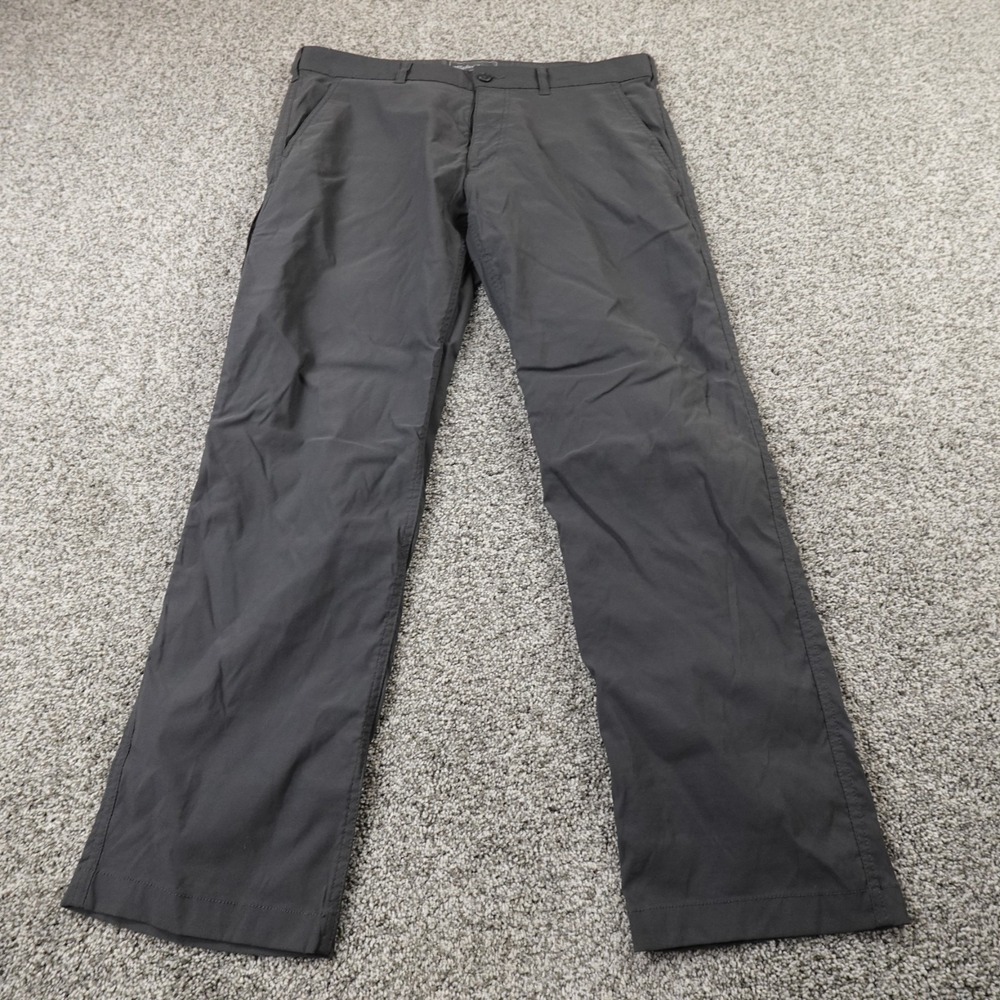Eddie Bauer Pants Mens 36X32 Gray Cargo Performance Hiking Outdoor Stretch Tech